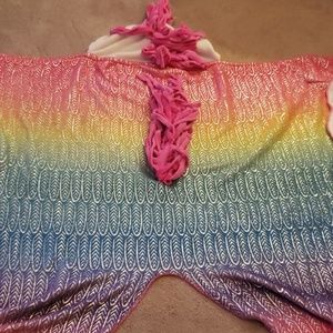 Justice hooded unicorn blanket